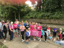 Aimee Gallagher organised a Fun Run in aid of Breast Cancer Care